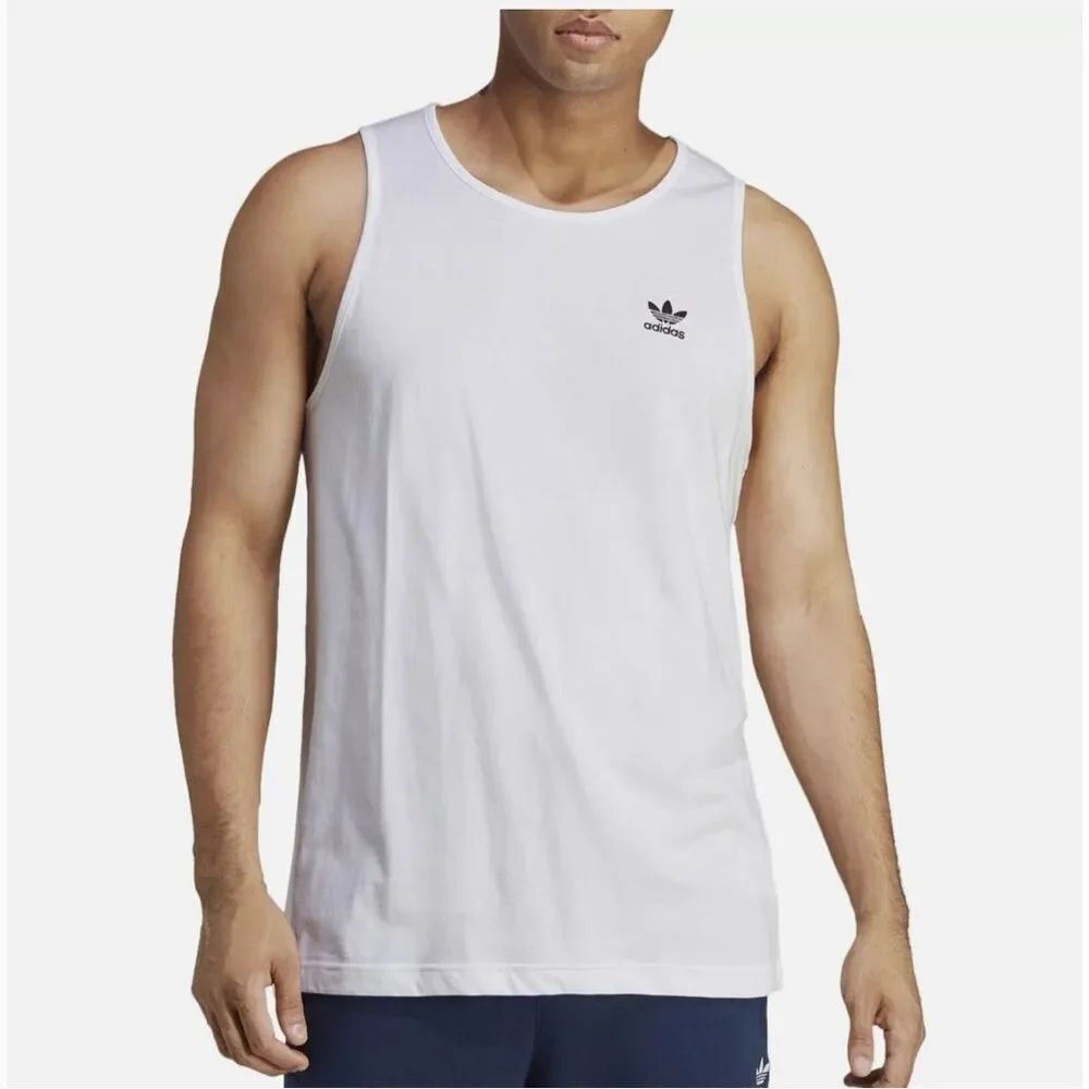 Adidas Men's Originals Essentials Logo Trefoil Tank Top 100% cotton size S NWT